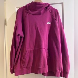 Nike Women's Magenta Hoodie Sweatshirt